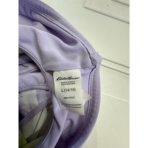 New Eddie Bauer Kids girls sz L 14/16 Swimsuit Bikini Bottoms colorful stripe - Picture 3 of 4